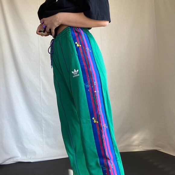 adidas floral joggers